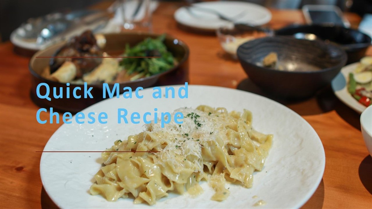 Kwik Mac and Cheese Recipe